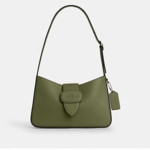 New! CT853 Eliza Shoulder Bag With Leather Covered Closure in Gunmetal/Military